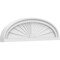 Ekena Millwork Elliptical Sunburst Architectural Grade PVC Pediment, 28"W x 8"H x 2"P PEDPS028X080ELL01 - alternate 1